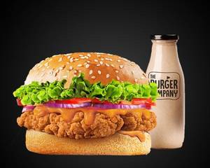 Fried Chicken Snacker Burger Cold Coffee Combo