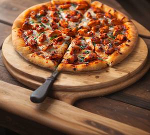 Chicken tikka pizza