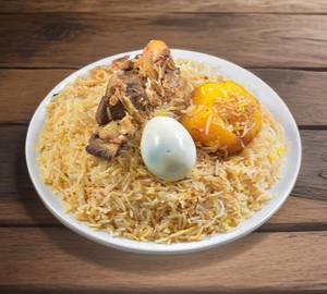 Egg mutton biryani