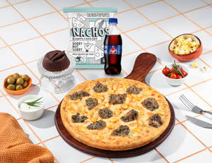 Corn Chicken Pizza [7" Regular]+ Chocolava+ Nac...