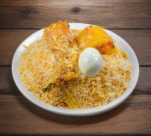 Egg chicken biryani