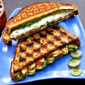 Paneer power up grilled sandwich