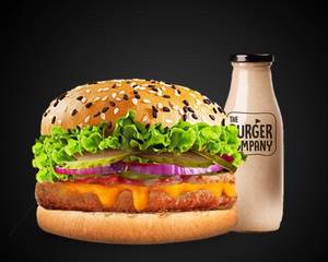 Veg Korean King Burger Cold Coffee Combo