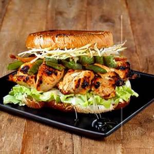 Smoky grilled chicken sandwich