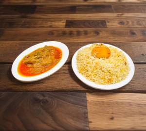 Aloo Biryani With Mutton Chaap
