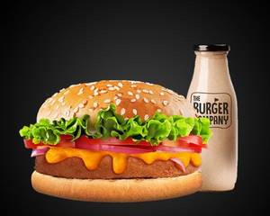 Butter Chicken Burger Cold Coffee Combo
