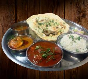 Butter chicken thali