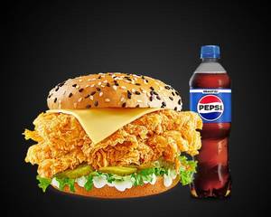 Cheese Chicken Crunchos Burger Ipl Saver Combo