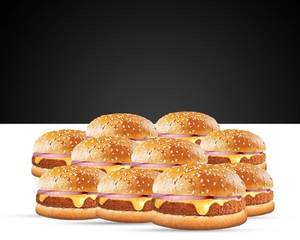 Crispy Chicken Burger Ipl Party Combo