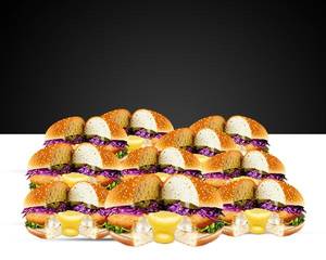 Veg Texas Volcano Burger Ipl Party Combo