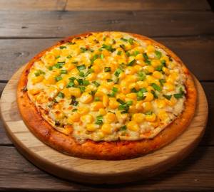 Cheese corn pizza