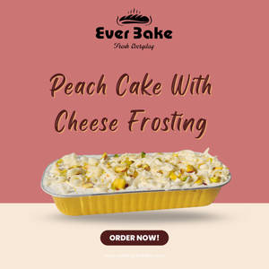 Peach Cake With Cheese Frosting
