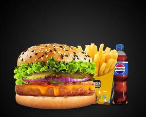 Veg Korean King Burger Combo