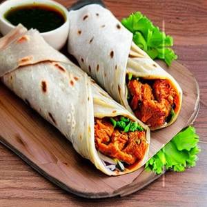 Single achari chicken roll