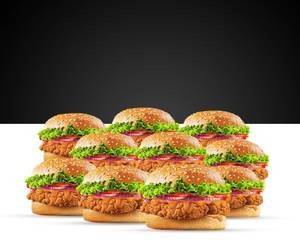 Fried Chicken Snacker Burger Ipl Party Combo