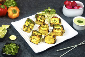Stuffed Paneer Tikka [8 Pcs] With Onion & Capsicum