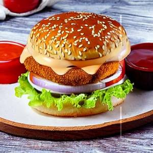 Tangy Paneer Barbeque Burger