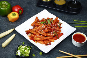 Honey Chilli Potato Serves 1-2