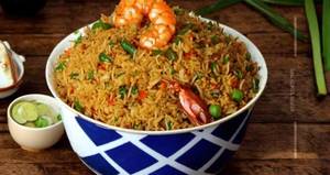 Schezwan Fried Rice Prawn