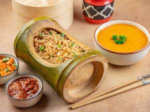 Bamboo Rice With Gravy