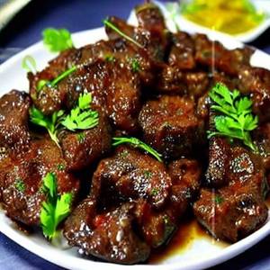 Mutton liver lemon fry