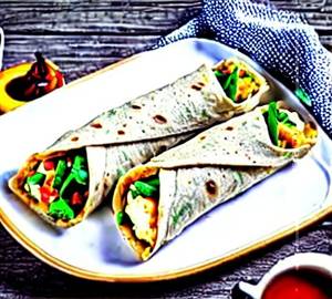 Schezwan Veg Cheese Roll
