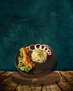 Srilankan Curry With Coriander Rice And Grilled Chonak Bowl