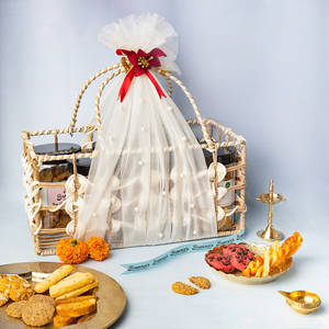Wooden Hamper Basket (large)