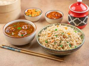 Manchurian Rice With Gravy