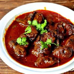 Mutton Liver Chilli Gravy Fry