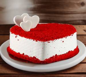 Red Velvet Heart Shape Cake