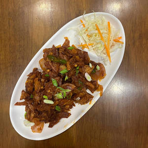 Chilli Parotta + Raita