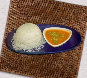 White rice with rasam 