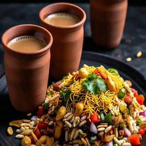 Bhel Puri With 2 Jumbo Chai