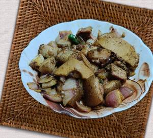 Pork Dry Fry With Bamboo Shoot