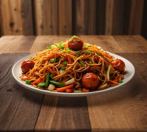Veg manchurian chowmein