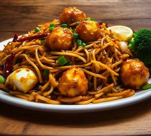 Egg manchurian chowmein