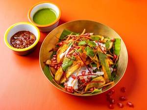 Aloo & Banana Tikki Chaat