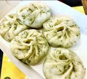 Corn and Cheese Steam Momo (6 Pieces)