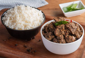 White Rice With Chicken Liver Roast