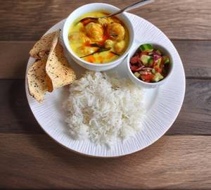 Kadhi 250Ml Chawal 500Ml Aalu Bhaja