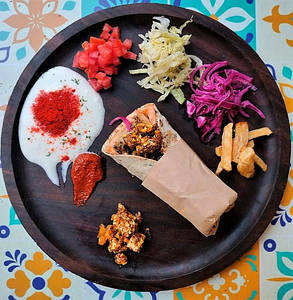 Desi Paneer Shawarma Wrap