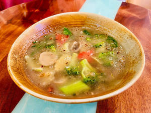 Veg Burnt Garlic Clear Soup