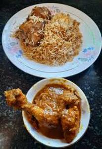Mutton Biryani [ Half ] With Chicken Chap
