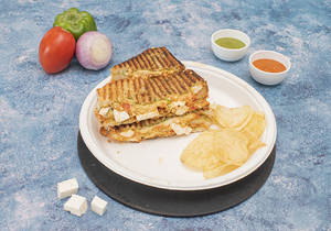Chilly Paneer Cheese Grill Sandwich