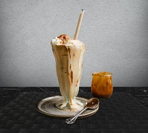 Butterscotch milkshake and ice cream
