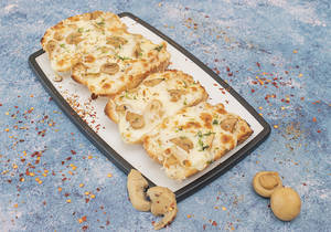 Mushroom Cheese Garlic Bread