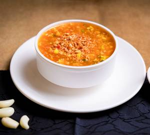 Chicken Burnt Garlic Soup