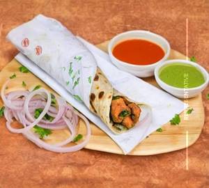Chicken seekh kebab roll