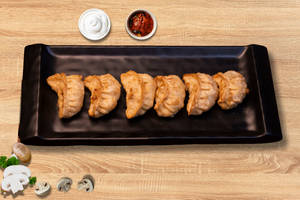 Cheese Mushroom Fried Momos